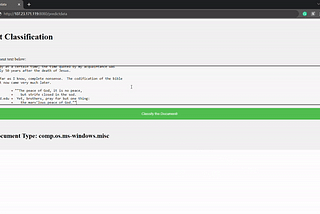 End to End Document Classification using BERT and CI-CD Pipelines