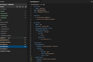 Cloudwatch Logs and Lambda Overview in VS Code