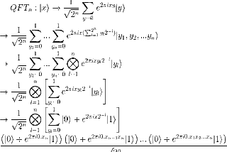 Quantum Fourier Transform (QFT) for Qubits