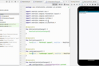 Handling Screen Orientation Changes in Jetpack Compose