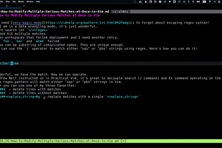 How to Modify Multiple Various Matches at Once in Vim