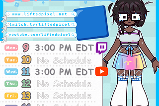 This Weeks Schedule