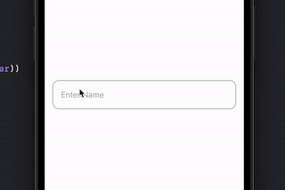 Custom Textfield with Animation SwiftUI