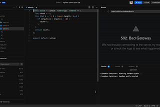 Setting up TypeScript CodeSandbox for Advent of Code 2021