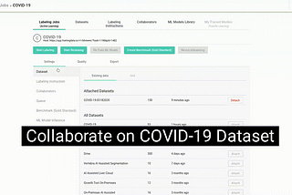 COVID-19 Imaging Dataset (chest XRay & CT) for Annotation & Collaboration
