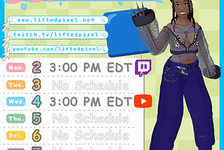 this weeks schedule