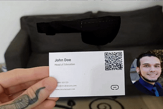 Create AR business card using Unity