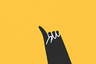 Animated gif of illustrated hand doing a “No-No” finger gesture