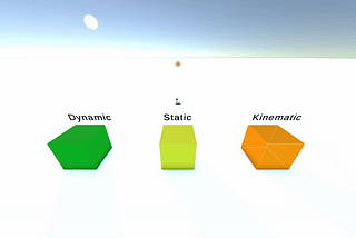 Unity Physics Body Types