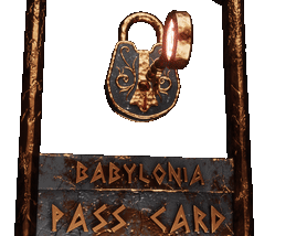 BABYLONIA PASS CARD BRONZE