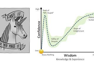 Fake it till you make it or Dunning-Kruger effect?