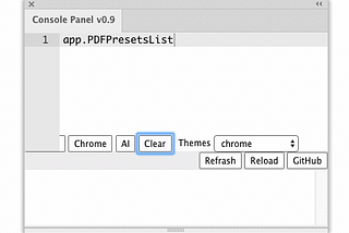 Get a list of PDF presets