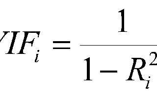 Variance Inflation Factor (VIF)