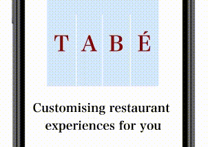 A gif demonstrating Tabé the restaurant customisation app that allows users to filter their meals by dietary requirements.