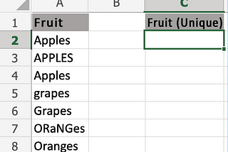 Unique Function on Excel and Its Alternatives