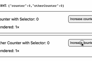 Rect Context with Selectors