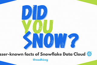 Did You Snow? #1 — Snowflake Sequence does not guarantee gap-free numbers. Why?