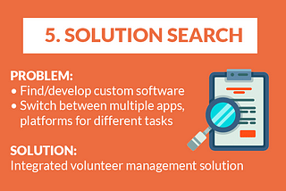 #5 Top Time-Waster at a Volunteer Organisation: Solution Search