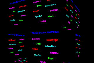 “DECENTRALIZED” PLATFORMS