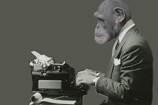 The infinite monkey theorem and how it doesn’t help your personal growth