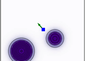 Simulation of pollution field (advection-diffusion equations)