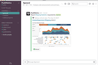 Finally a Slack integration for Tableau