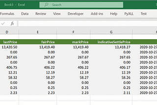 Live Streaming Crypto Prices in Excel