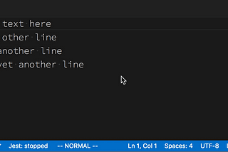 Mode Dependent Relative Line Numbers in VSCodeVim