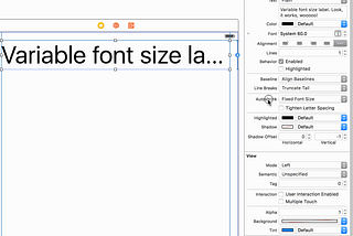 Automatic font size in UILabel