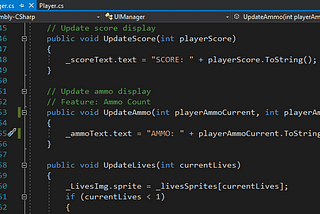 2D Games Core Programming: Player Ammo
