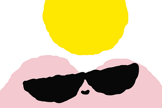 An illustration of a winking butt.