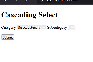 Creating Cascading Selects in Django with HTMX