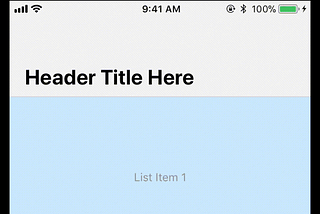 Animated header titles in React Native