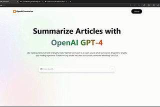 Build an OpenAI Article Summarizer using Rapid API with React, Tailwind CSS, and Redux.