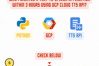 Text-To-Speech Application with GCP + Python