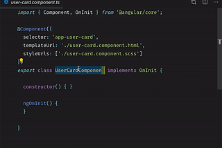 Renaming an Angular Component