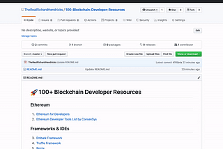 100+ Blockchain Resources for Developers