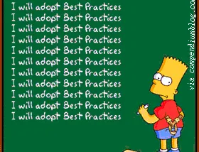Best Practices with Bart Simpson