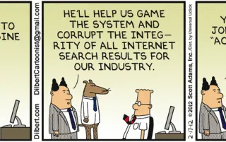 Dilbert's Pointy-Haired Boss and Search Engine Optimization