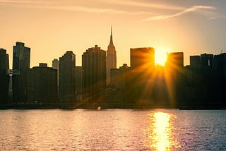Sunrise in New York
