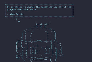 Some inspirational quotes from ascii art characters. Image by Author.