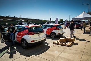 Cruise volunteers their all-electric, self-driving fleet to deliver meals and groceries in San Francisco.