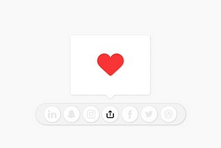Daily UI #10 Social Share — Share Some Love ❤