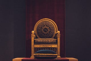 an empty throne