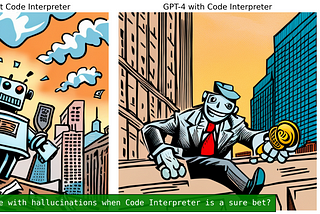 Hallucinating GPT-4 robot can’t trade, composed GPT-4 with Code Interpreter bot can trade.
