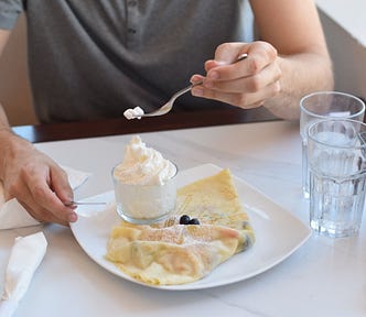 Traditional crêpes like these can be made using sourdough discard.