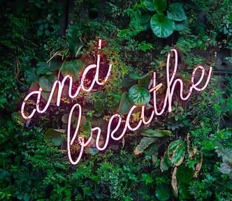 Using breathing technique to have clarity of thoughts.