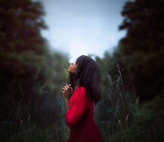 A serene image illustrating contemplation and introspection in relationships, symbolizing the unspoken prayer for spiritual guidance and alignment in connections.