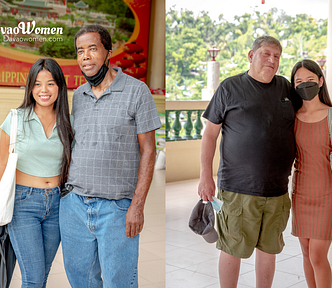 clients posing with ladies during a Socials Tour