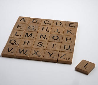 scrabble tiles